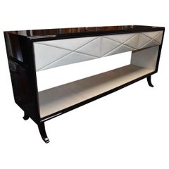 Vintage Hollywood Regency Style Parchment Credenza