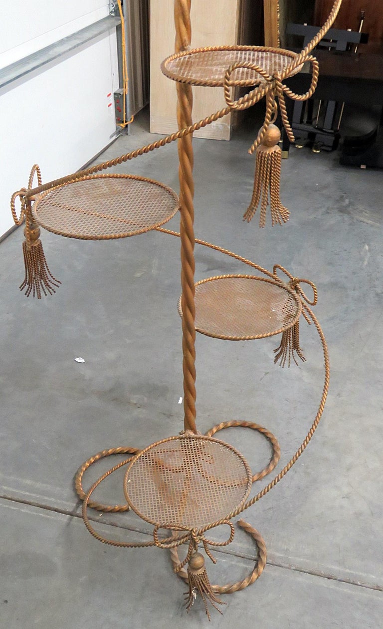Hollywood Regency Style Plant Stand For Sale at 1stDibs