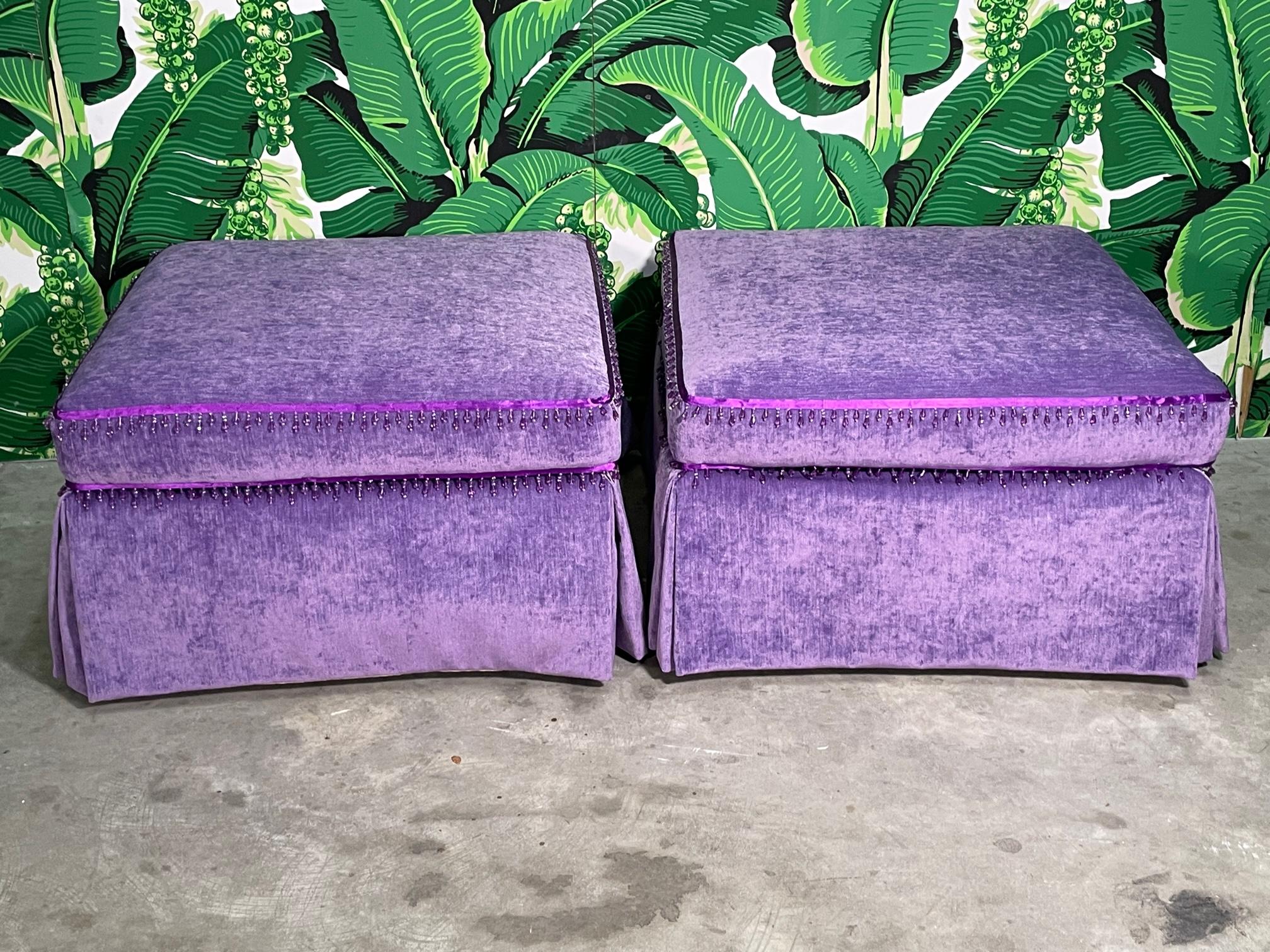 purple storage ottoman