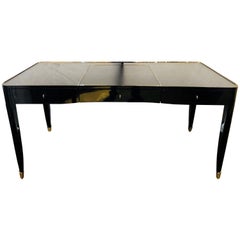 Hollywood Regency Style Ralph Lauren One Fifth Paris Ebony and Chrome Desk