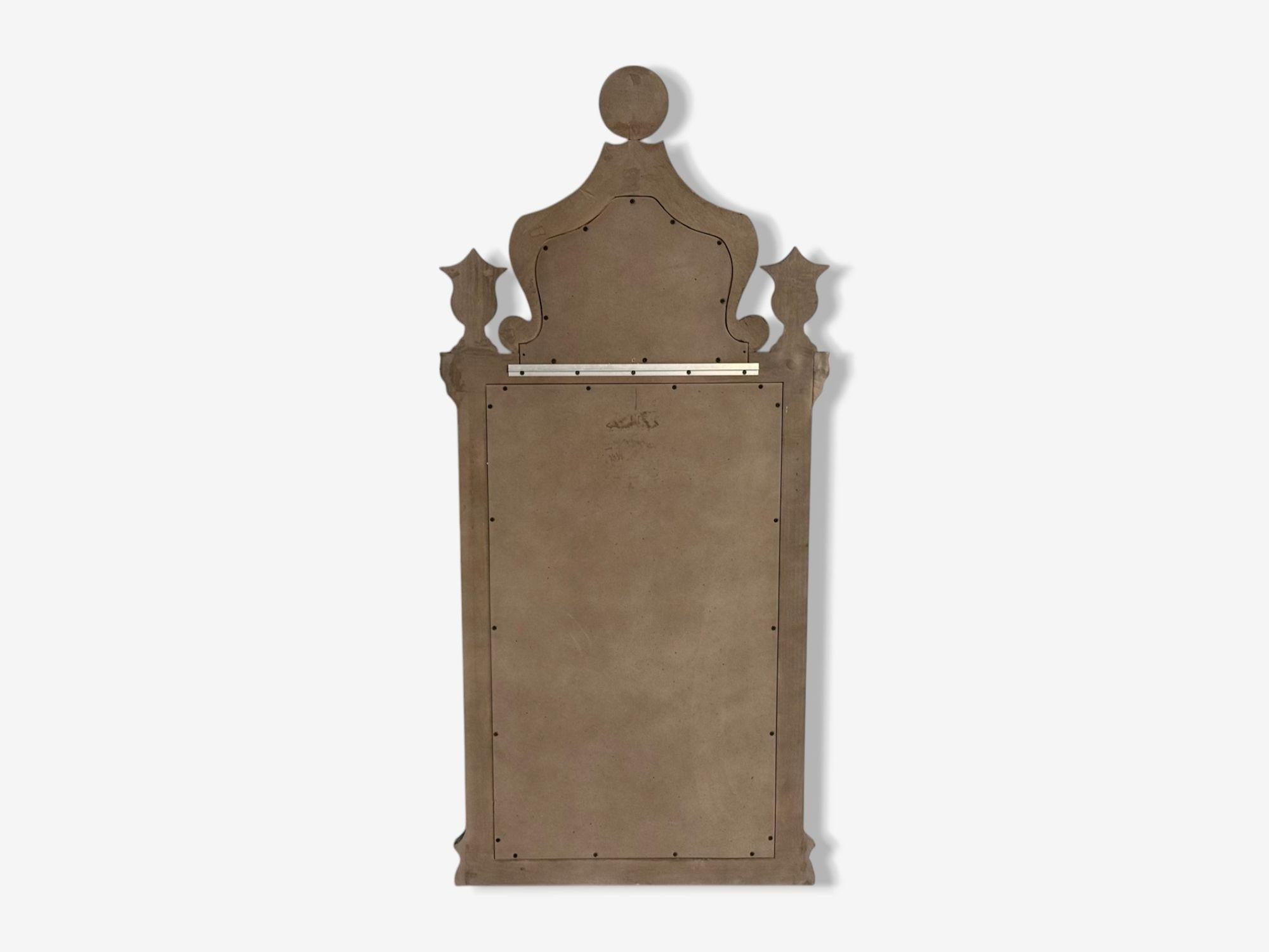 Hollywood Regency Style, Silver Leaf, Etched Glass, Venetian Wall Mirrors For Sale 4