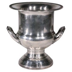 Hollywood Regency Style Silver Plate Champagne Ice Bucket