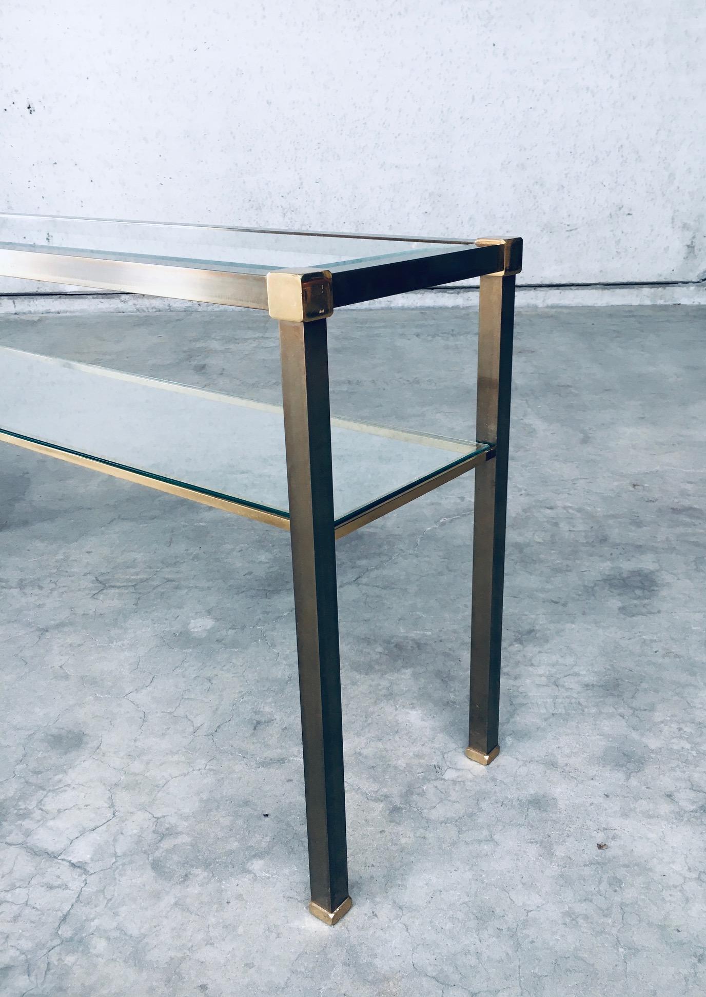 Hollywood Regency Style Slender Two Tier Console, 1970's Netherlands 4