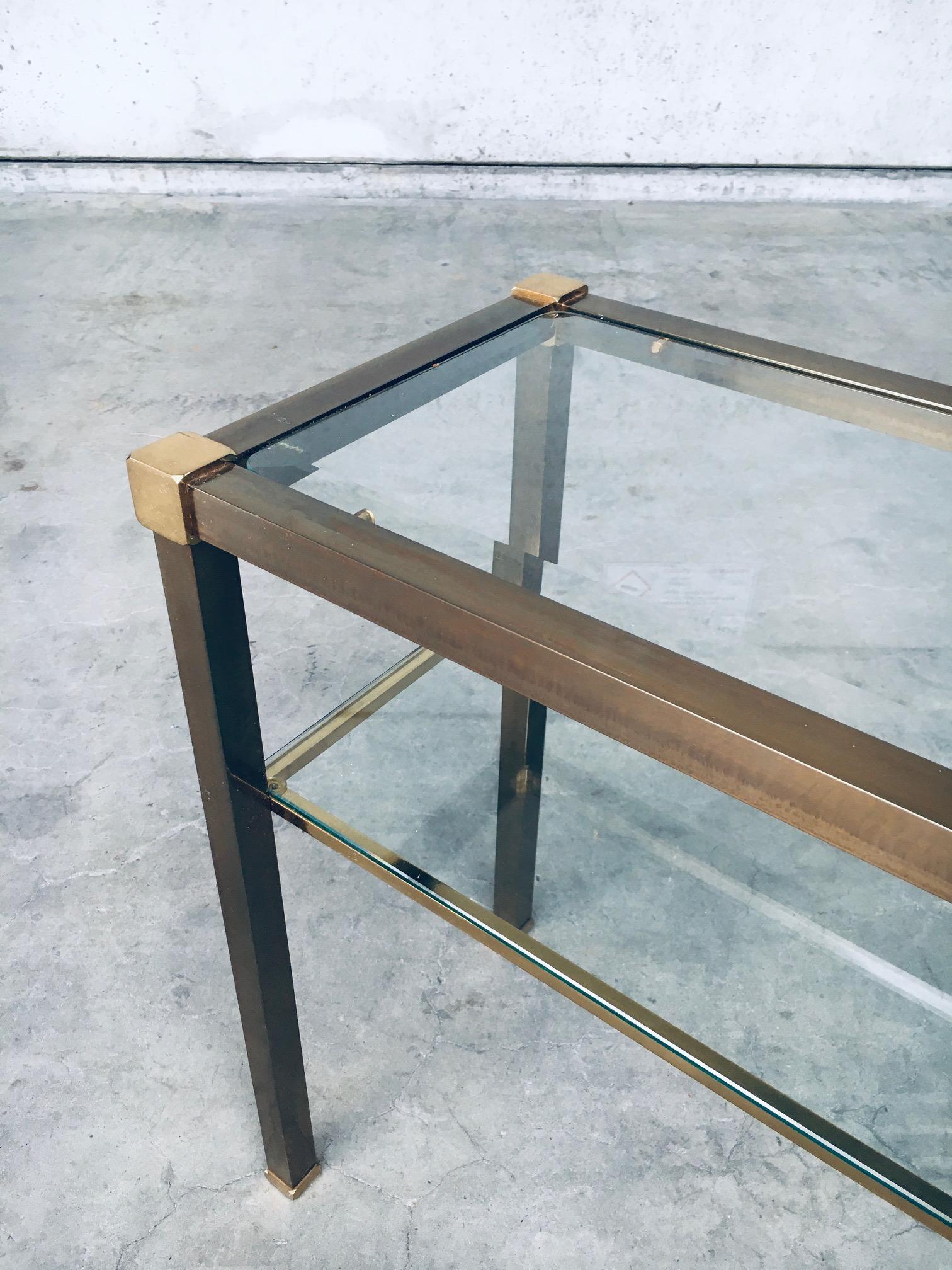 Hollywood Regency Style Slender Two Tier Console, 1970's Netherlands 6