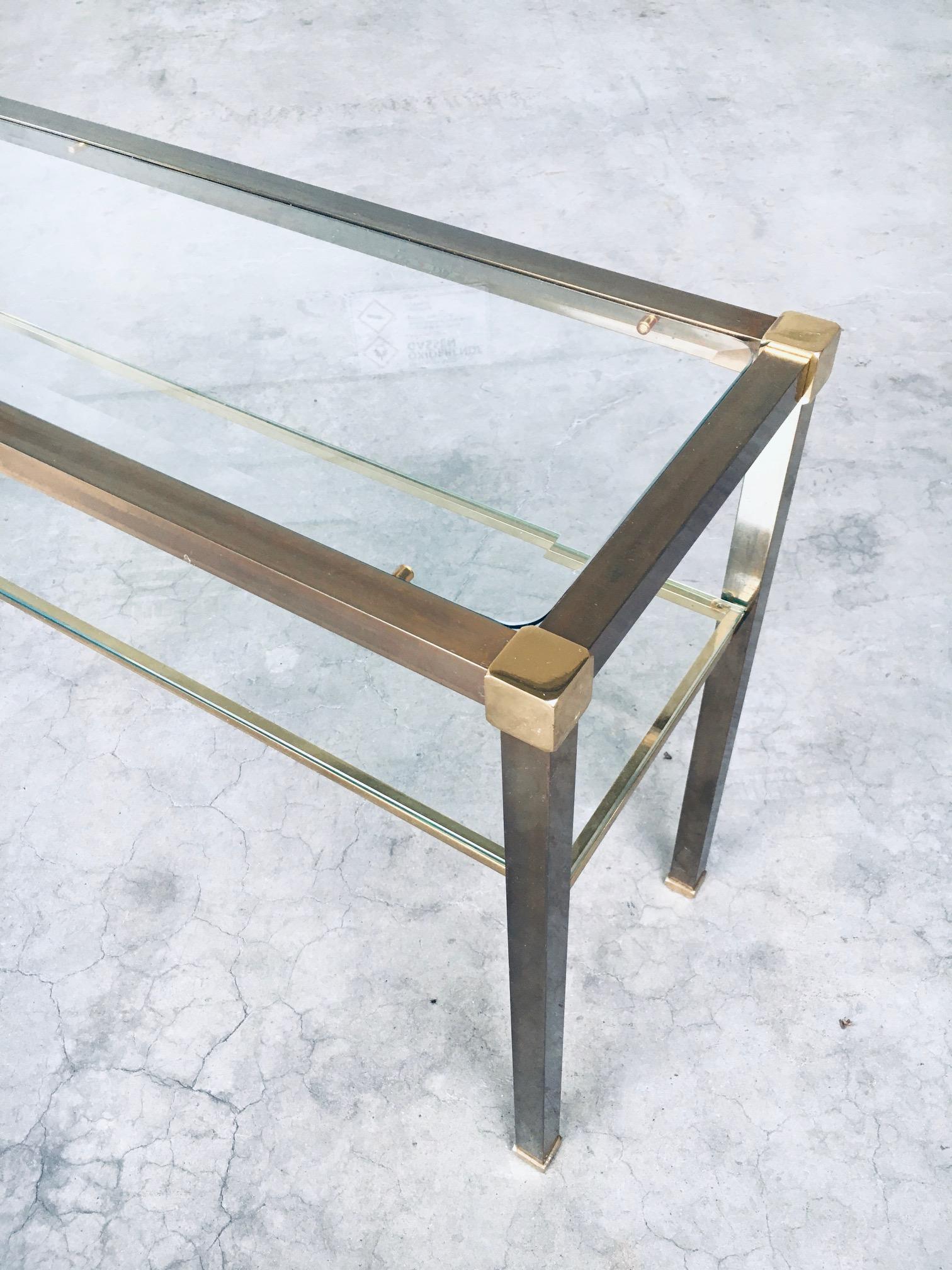 Hollywood Regency Style Slender Two Tier Console, 1970's Netherlands 7