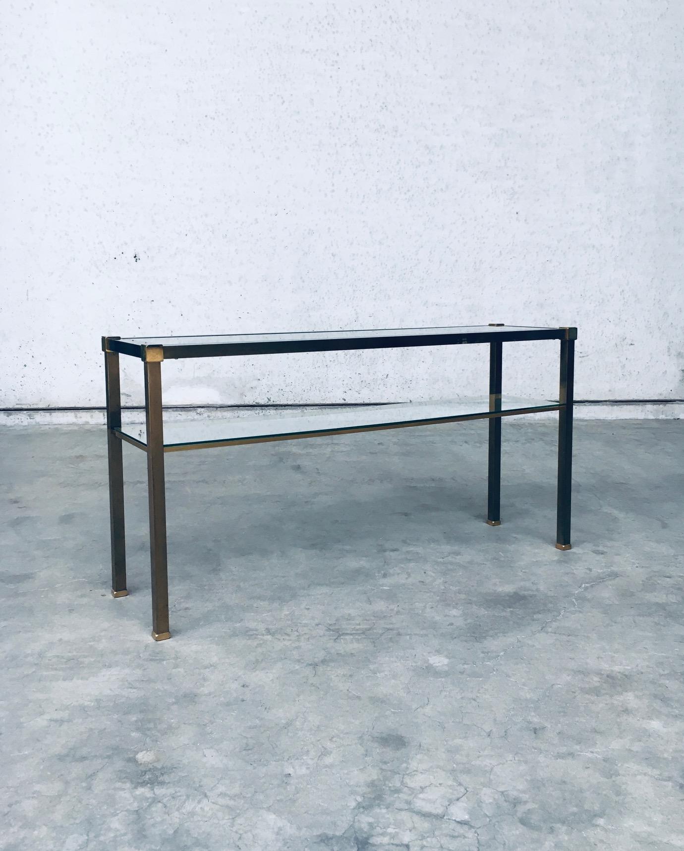 Hollywood Regency Style Slender Two Tier Console, 1970's Netherlands In Good Condition In Oud-Turnhout, VAN