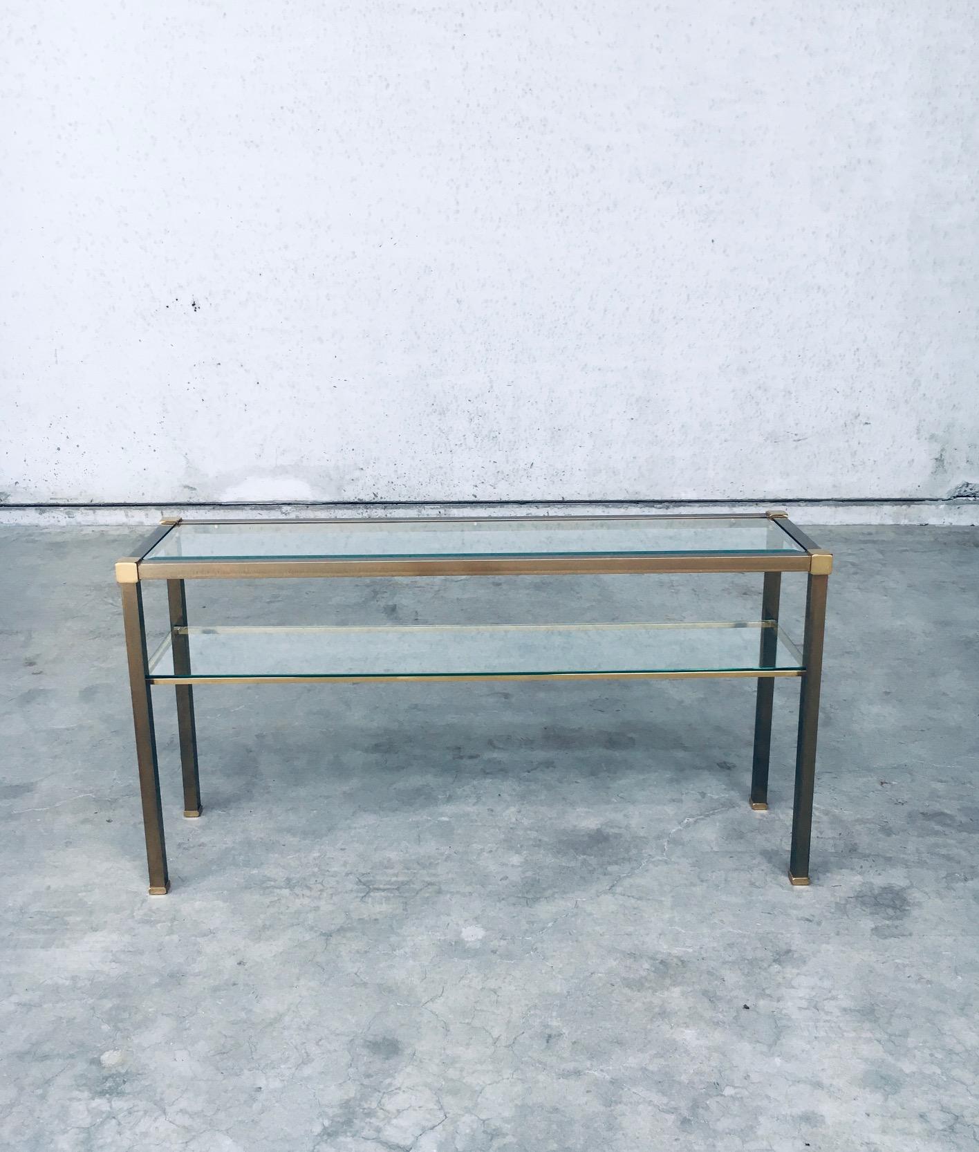 Late 20th Century Hollywood Regency Style Slender Two Tier Console, 1970's Netherlands