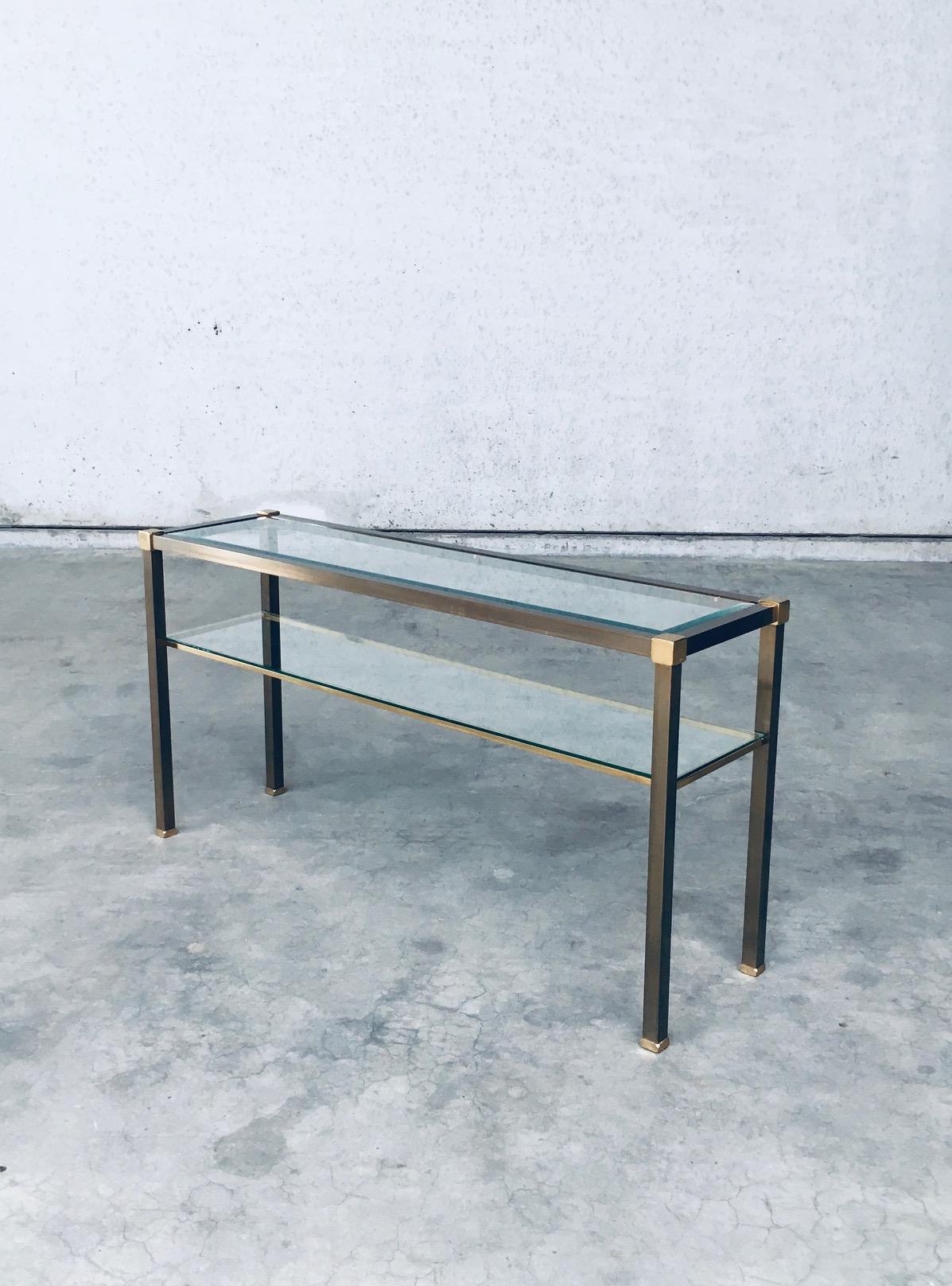 Hollywood Regency Style Slender Two Tier Console, 1970's Netherlands 1