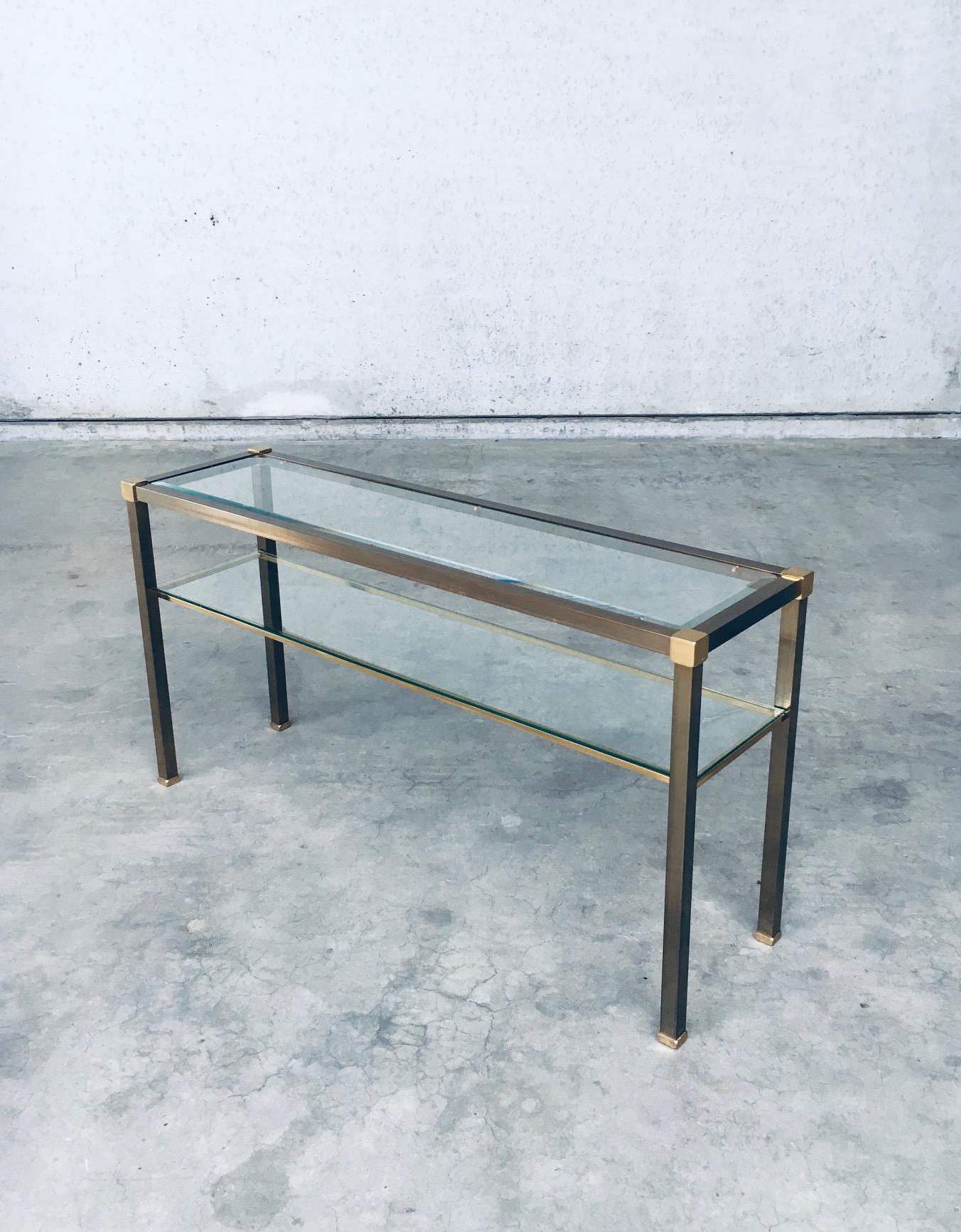 Hollywood Regency Style Slender Two Tier Console, 1970's Netherlands 2