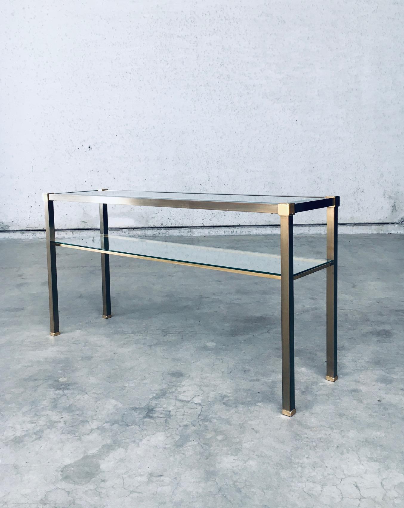 Hollywood Regency Style Slender Two Tier Console, 1970's Netherlands 3