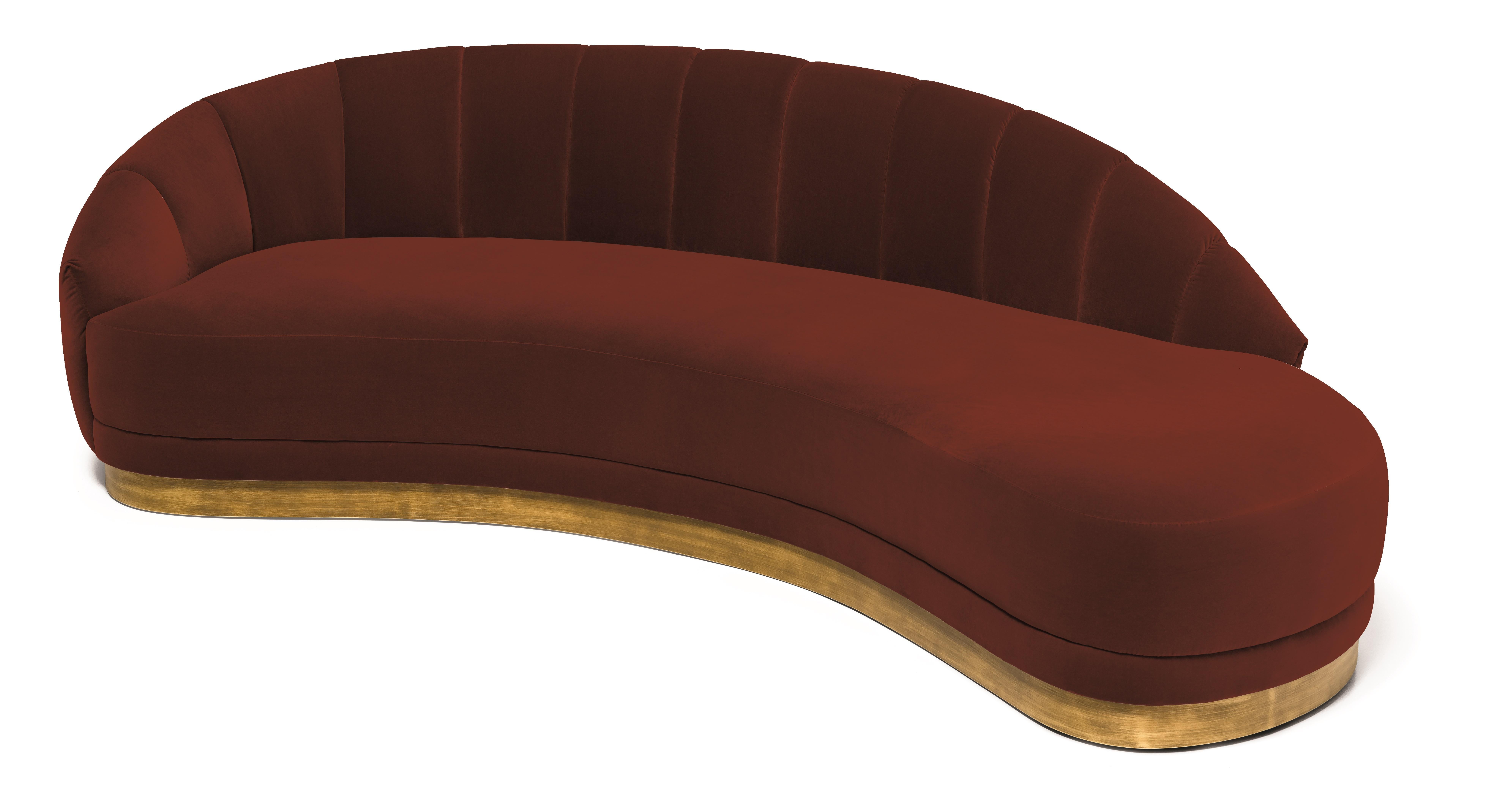 Divano in stile Hollywood Regency con silhouette curve di Mondo Design/One in vendita 3