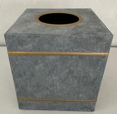 Hollywood Regency Style Square Tissue Box