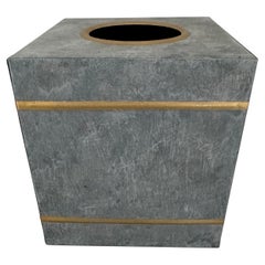 Hollywood Regency Style Square Tissue Box