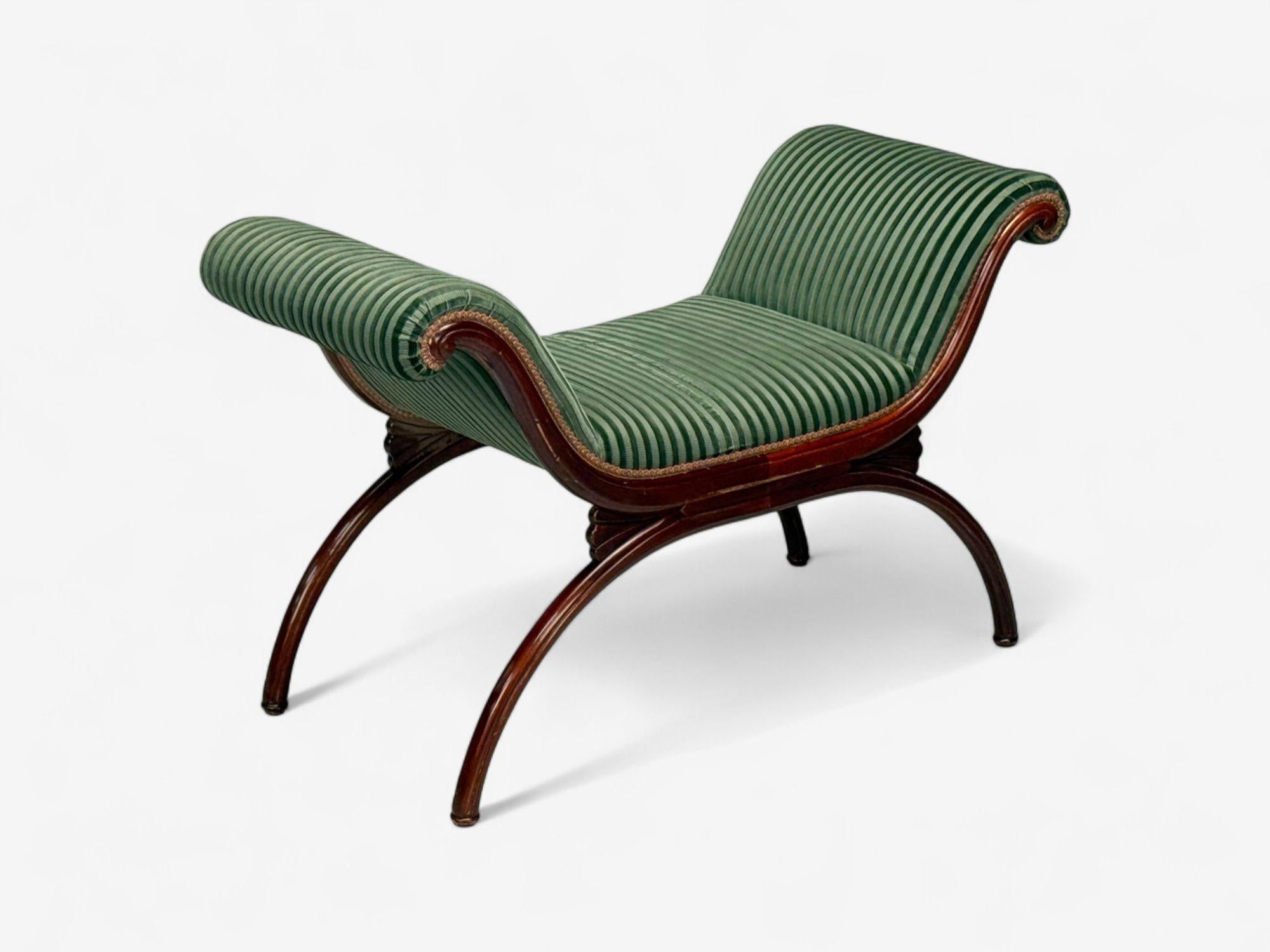 Americano Panche in stile Hollywood Regency, legno tinto, Greene & Greene, USA, anni '80 in vendita