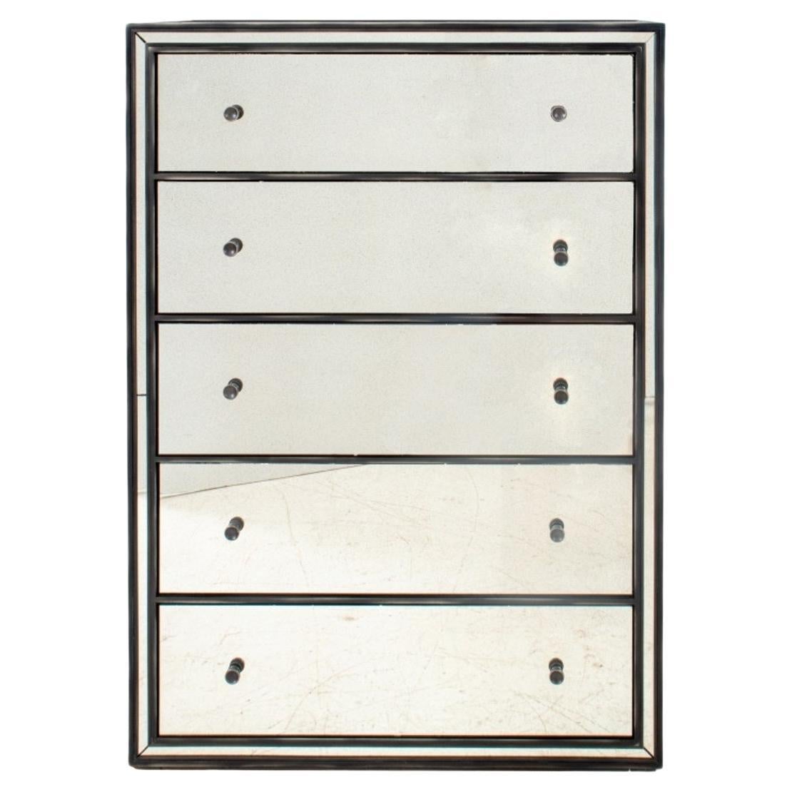 Hollywood Regency Style "Strand" Mirrored Chest