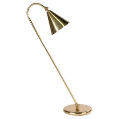 Lampe de table de style Hollywood Regency réglable - Métal de couleur laiton  