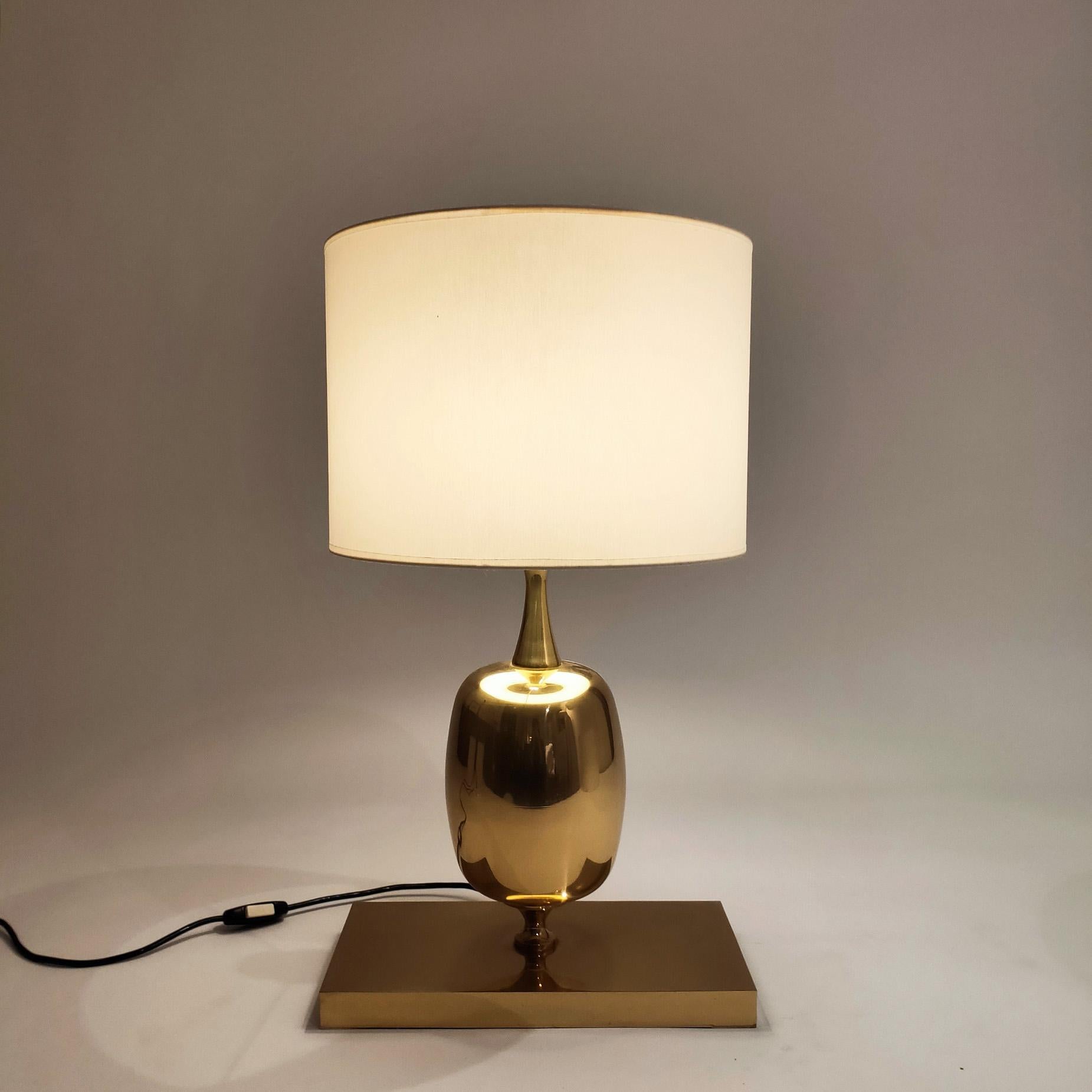 Hollywood Regency style table lamp by Philippe Barbier, France, 1970s Pulido en venta