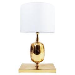 Hollywood Regency style table lamp by Philippe Barbier, France, 1970s