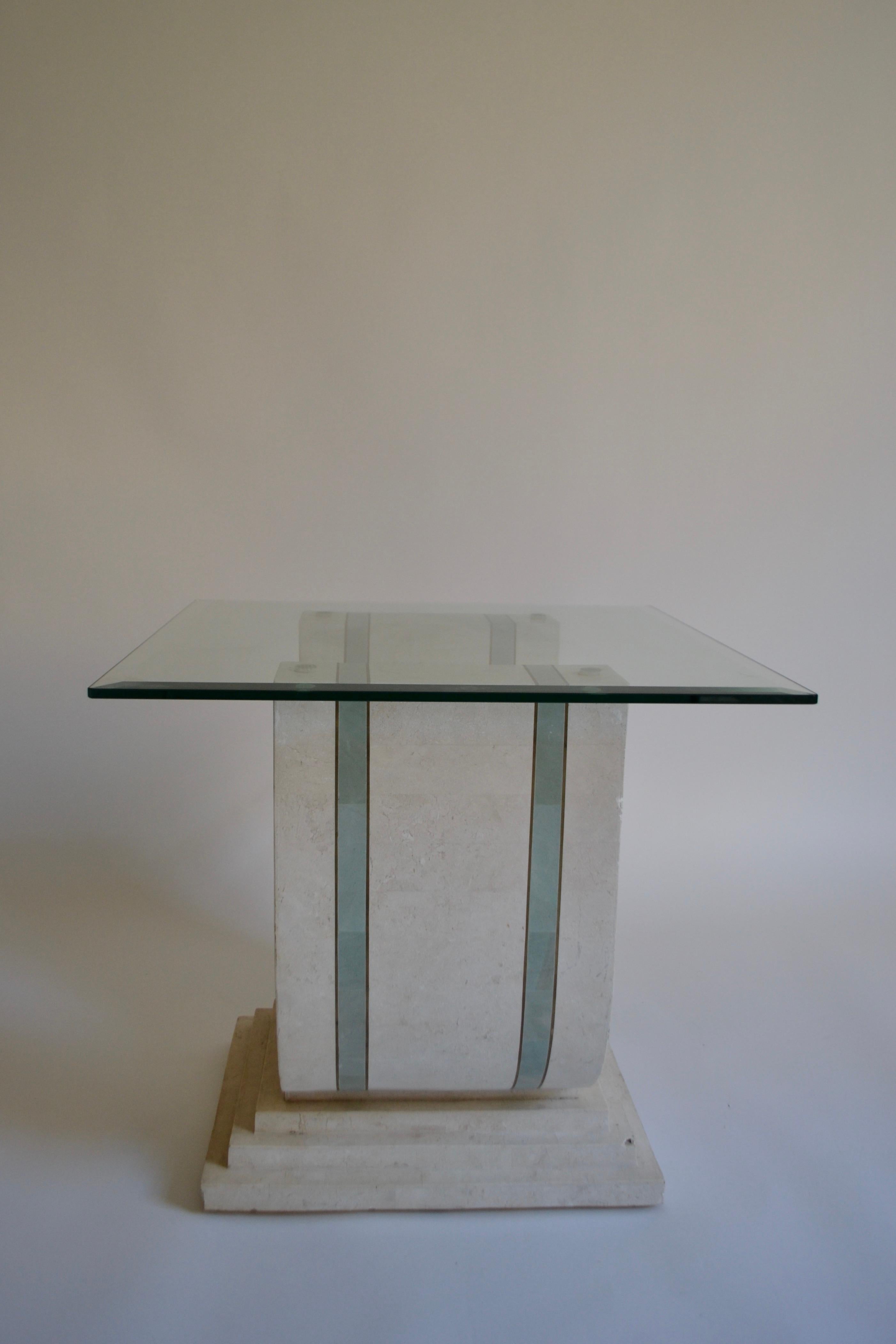 Hollywood Regency Style Tessellated Stone Coffee Table by Maitland Smith, 1980s For Sale 2