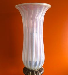 Hollywood Regency Stil Fackellampe aus Muranoglas