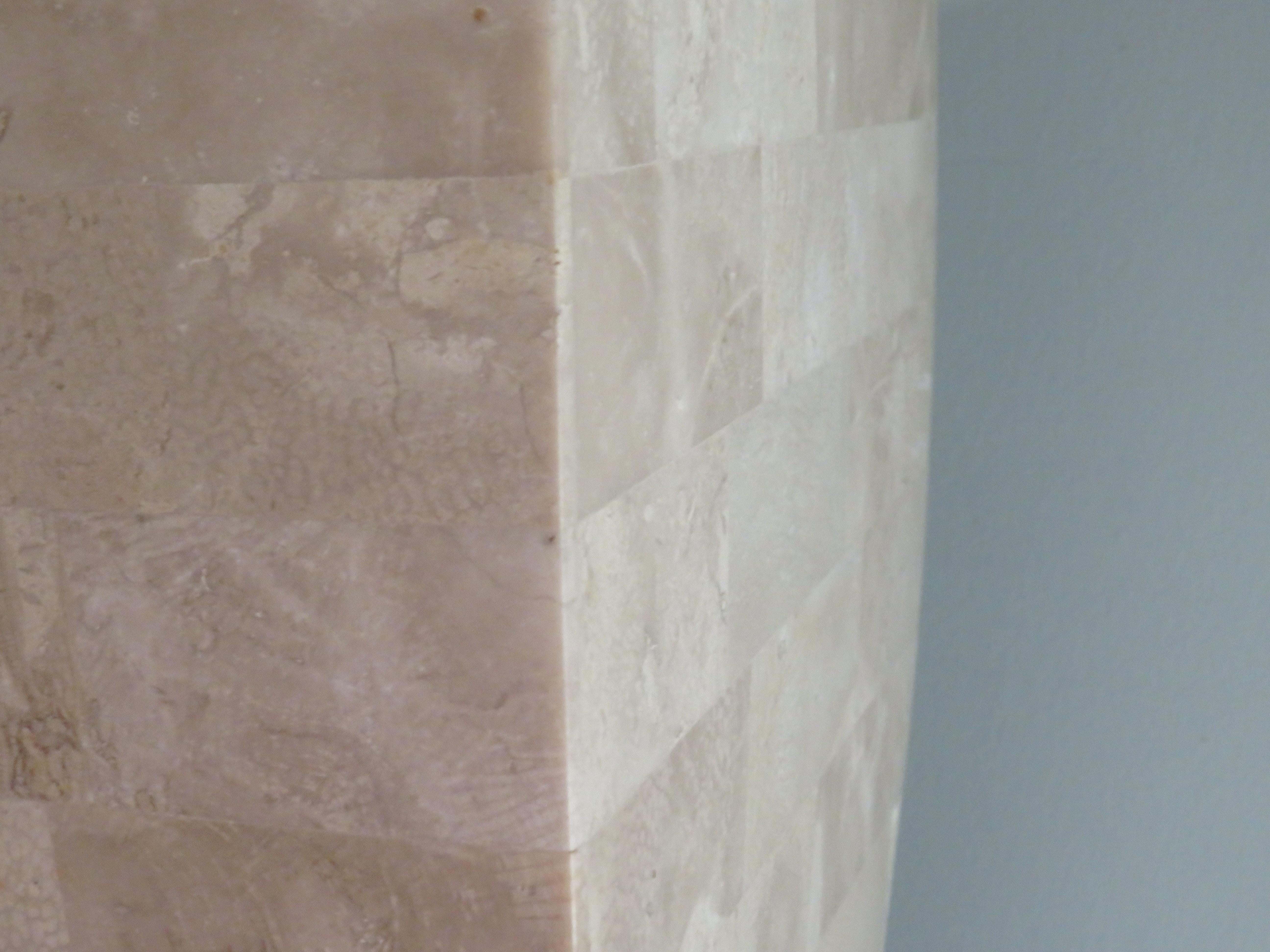 Hollywood Regency Style Travertine Column, Pedestal, Italy, 1970s For Sale 11