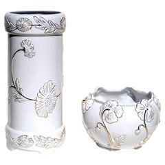 Hollywood Regency Style Umbrella Stand and Jardiniere