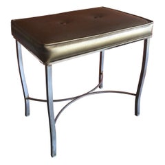 Hollywood Regency Style Vanity Stool / Ottoman by George Koch & Sons