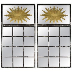 Gray Pier Mirrors and Console Mirrors
