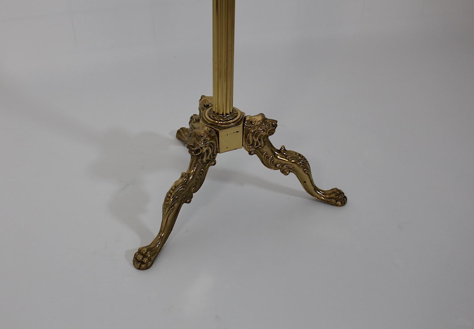 20th Century Hollywood Regency Style Vintage Brass Beech Valet Coat Rack 1970s Italy For Sale