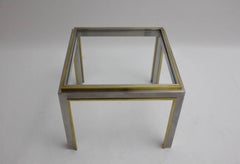 Hollywood Regency Style Vintage Brass Coffee Table Sofa Table Romeo Rega Style