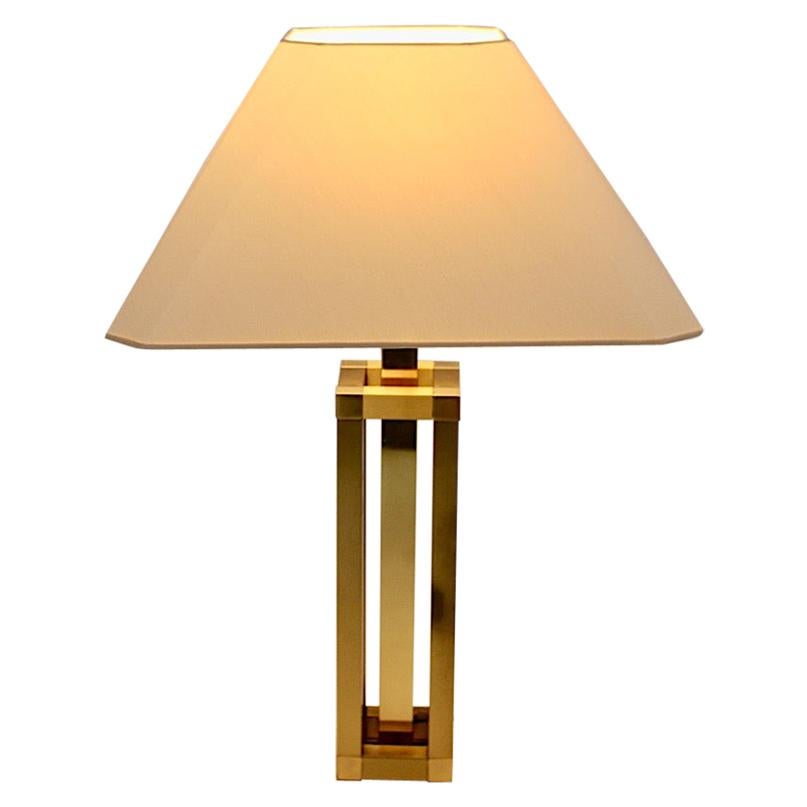 Hollywood Regency Style Vintage Brass Table Lamp Romeo Rega Style, Italy, 1970s For Sale