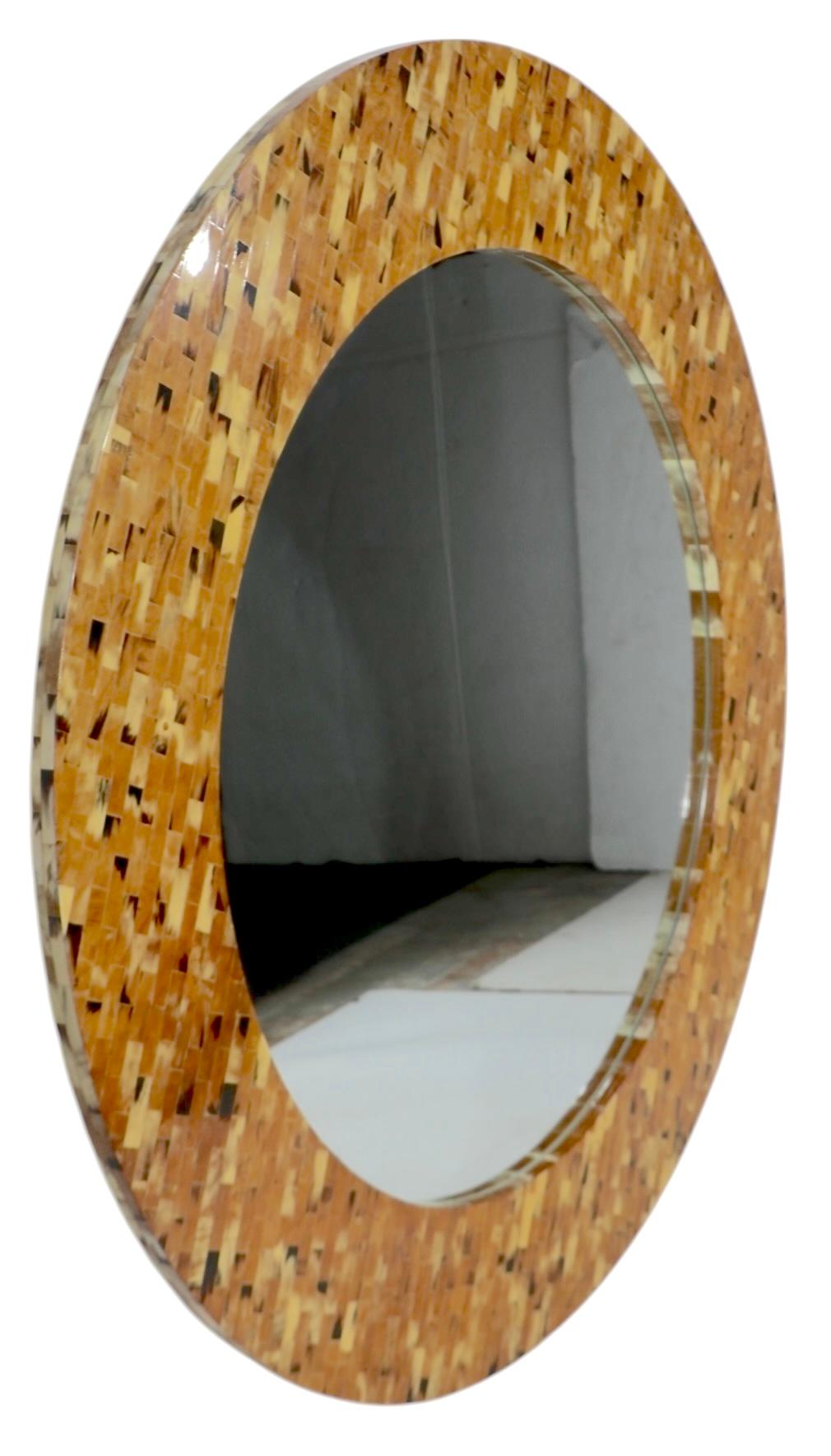 20ième siècle Miroir mural de style régence hollywoodienne att. à Enrique Garcel c. C. 1970 en vente