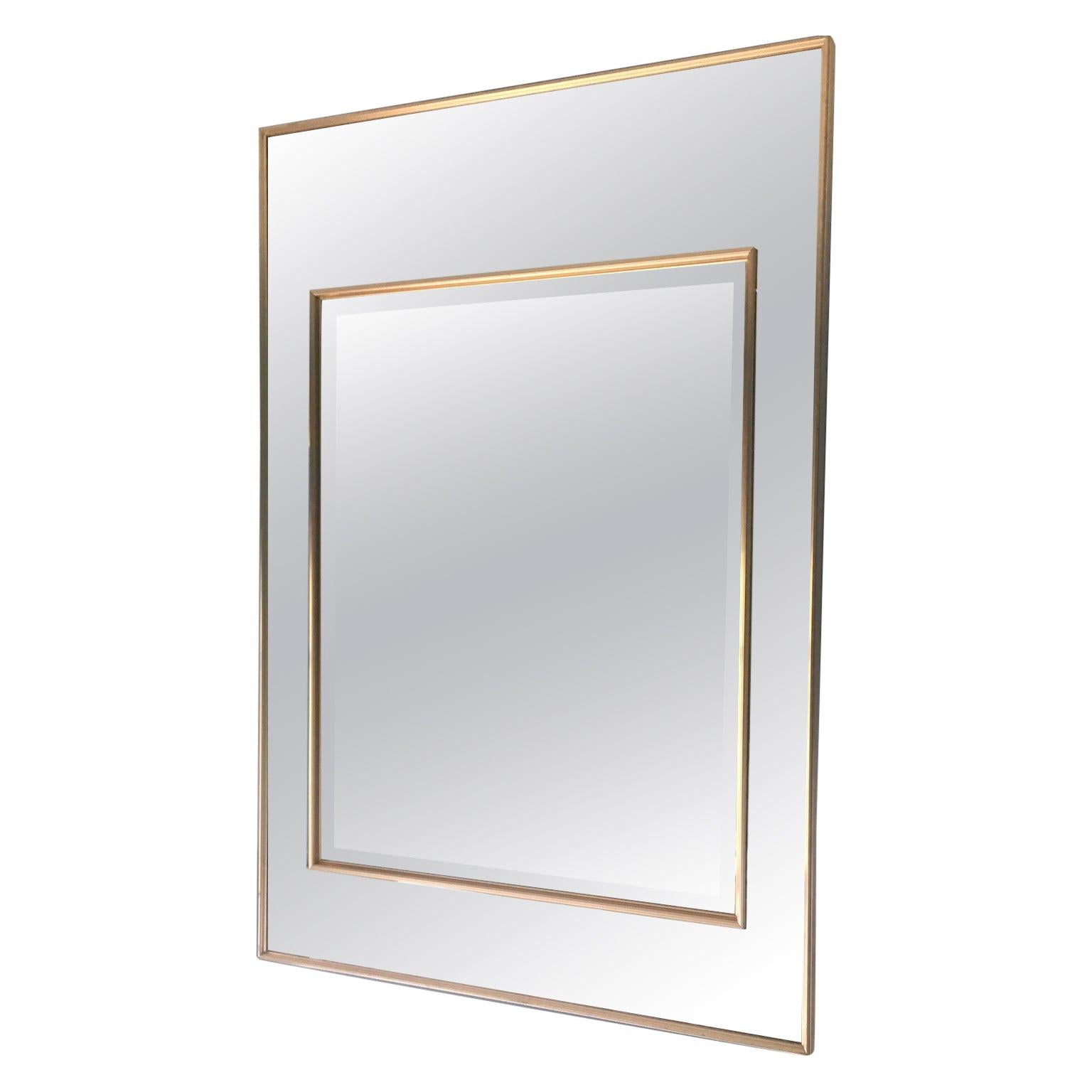 Hollywood Regency Style Wall Mirror Designed by LaBarge For Sale