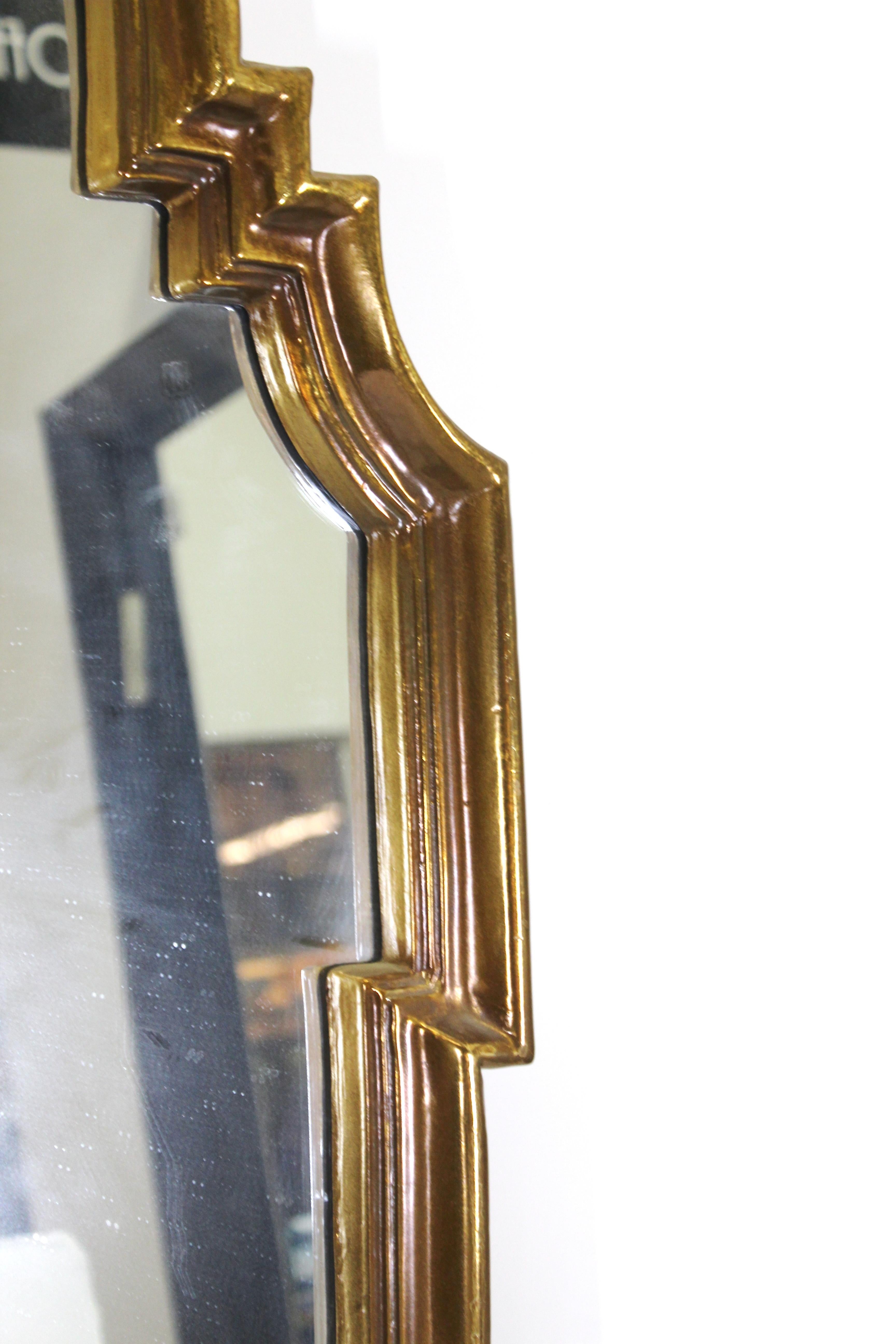 20th Century Hollywood Regency Style Wall Mirror
