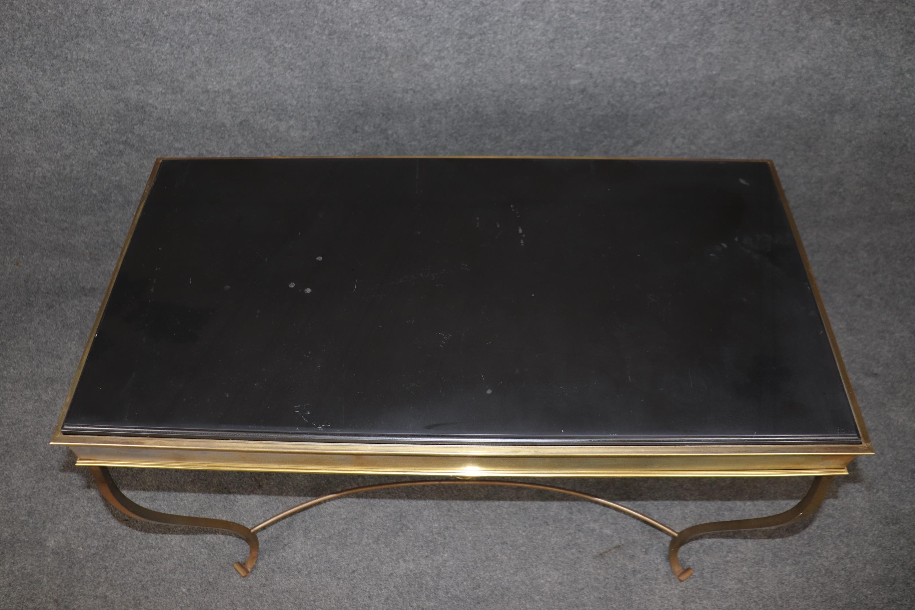 Ferro battuto Piano in ardesia in ferro battuto in stile Hollywood Regency  Tavolo consolle in vendita