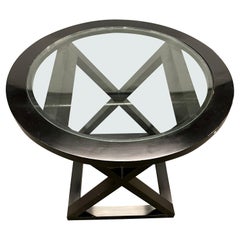 Hollywood Regency Style X Base Center or End Table