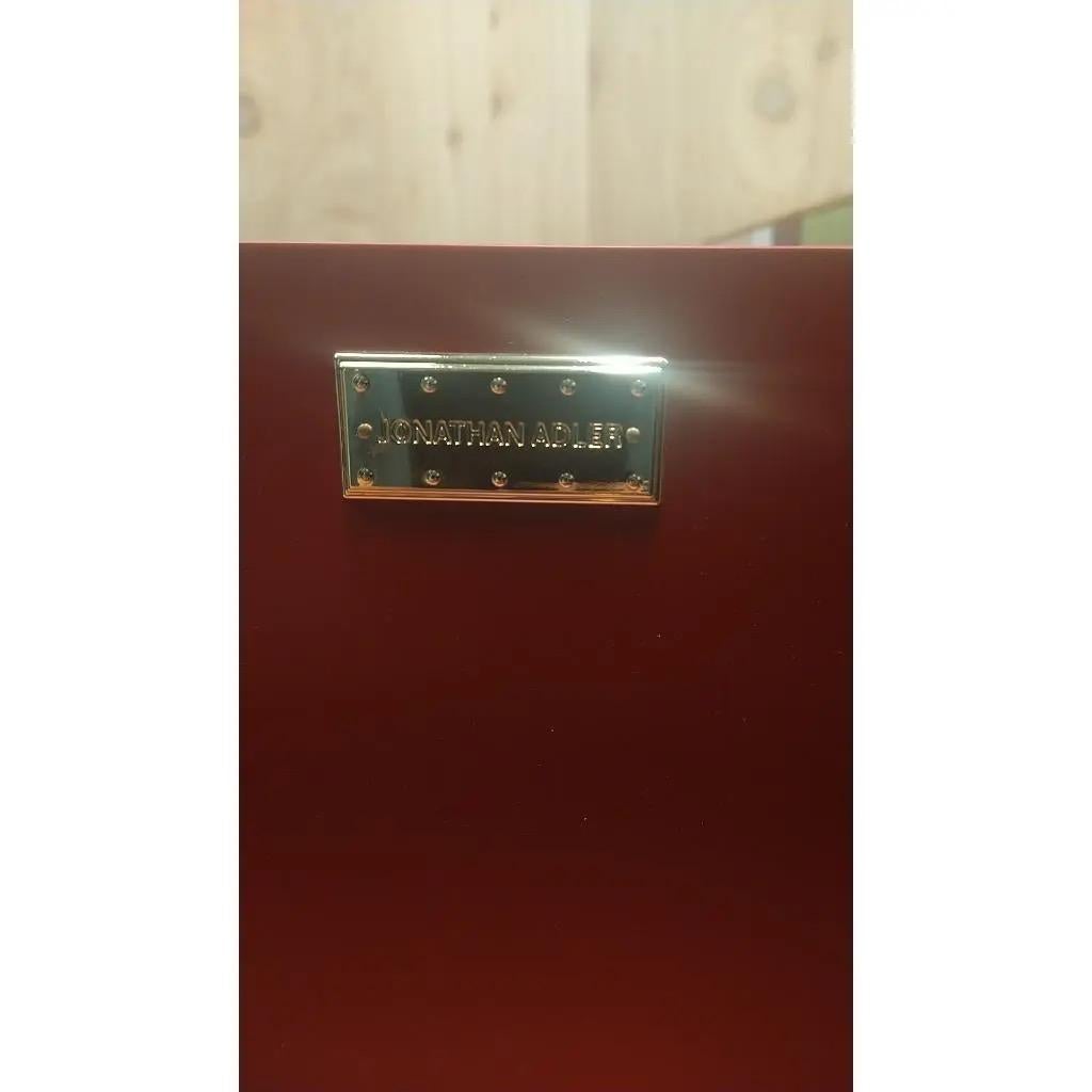 XXIe siècle et contemporain Bar à 2 portes de style Hollywood Regency Torino avec verre peint à l'envers et laiton en vente