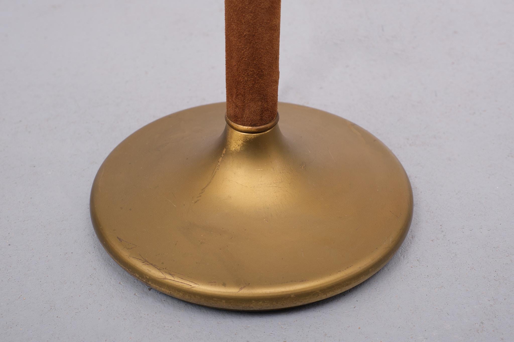 Hollywood Regency  Lampadaire en daim 1970 France Bon état - En vente à Den Haag, NL