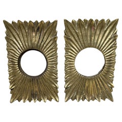 Rosette per porte o placchette a raggiera Hollywood Regency