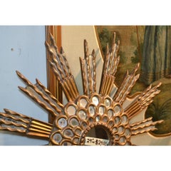 Hollywood Regency Sunburst Mirror, circa 1940