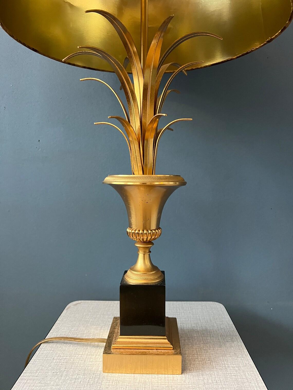 Cotton Hollywood Regency Table Lamp, 1970s For Sale