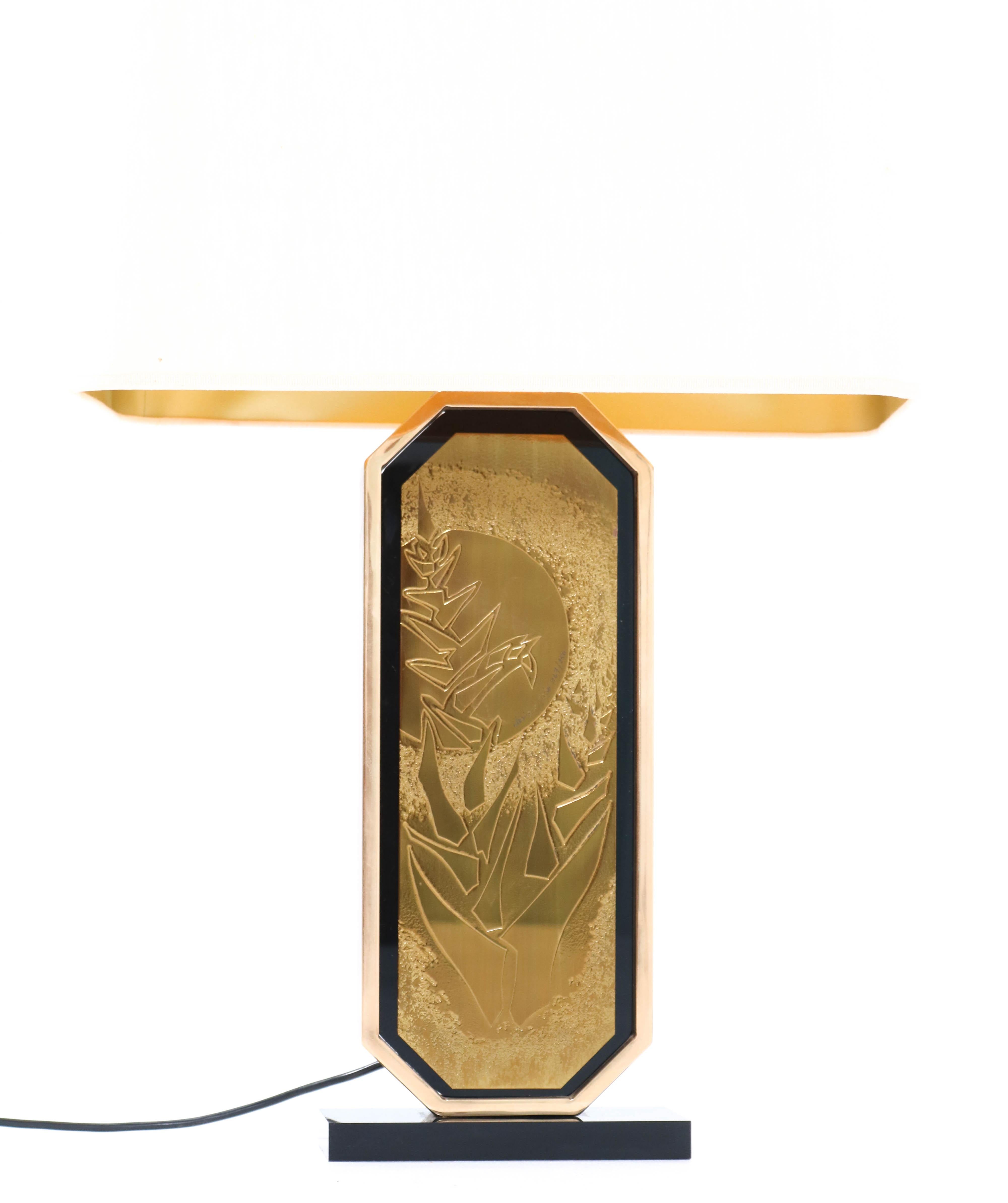 Hollywood Regency Table Lamp by George Mathias for Designo Mahó, 1970s In Good Condition For Sale In Amsterdam, NL