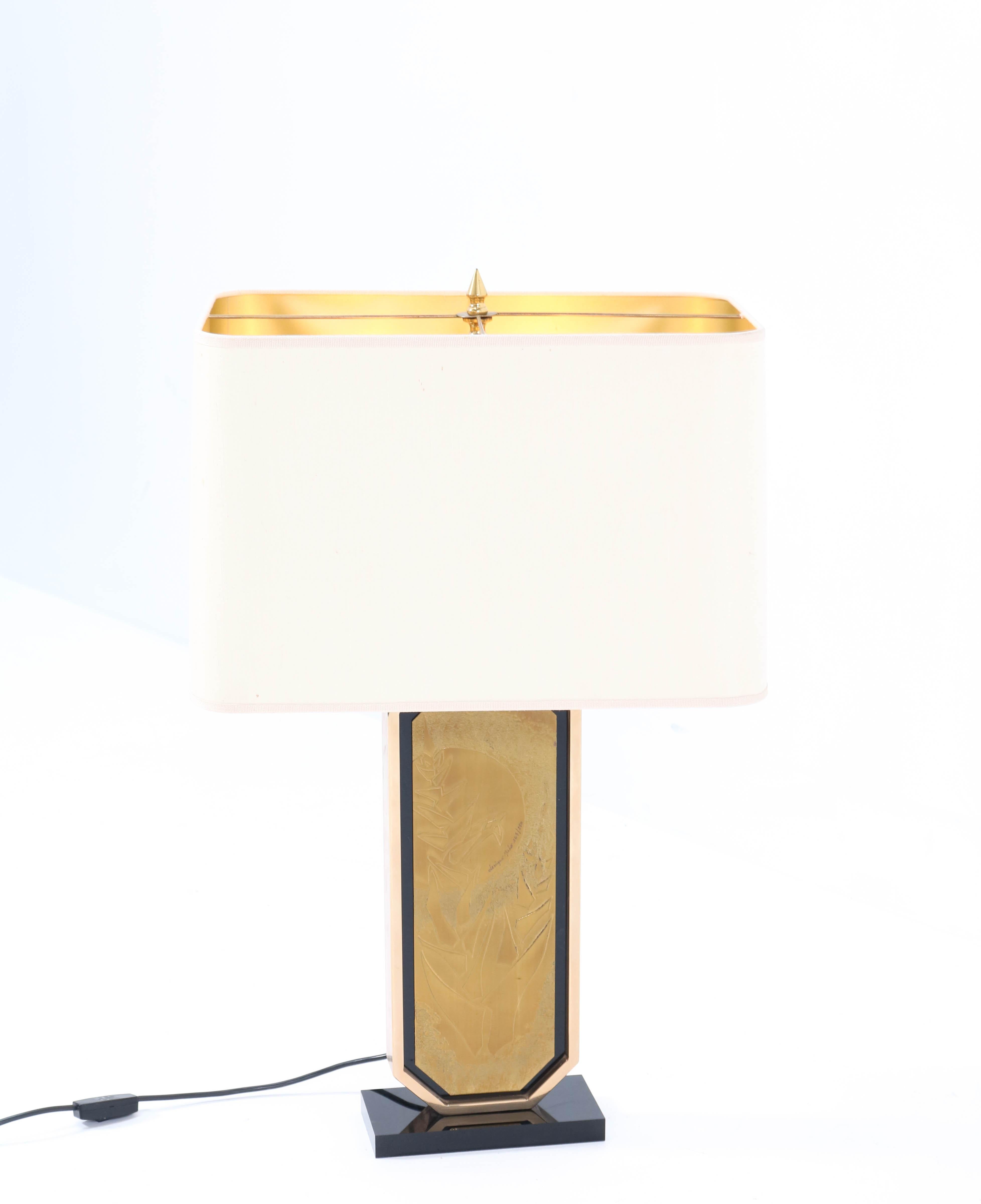Late 20th Century Hollywood Regency Table Lamp by George Mathias for Designo Mahó, 1970s For Sale