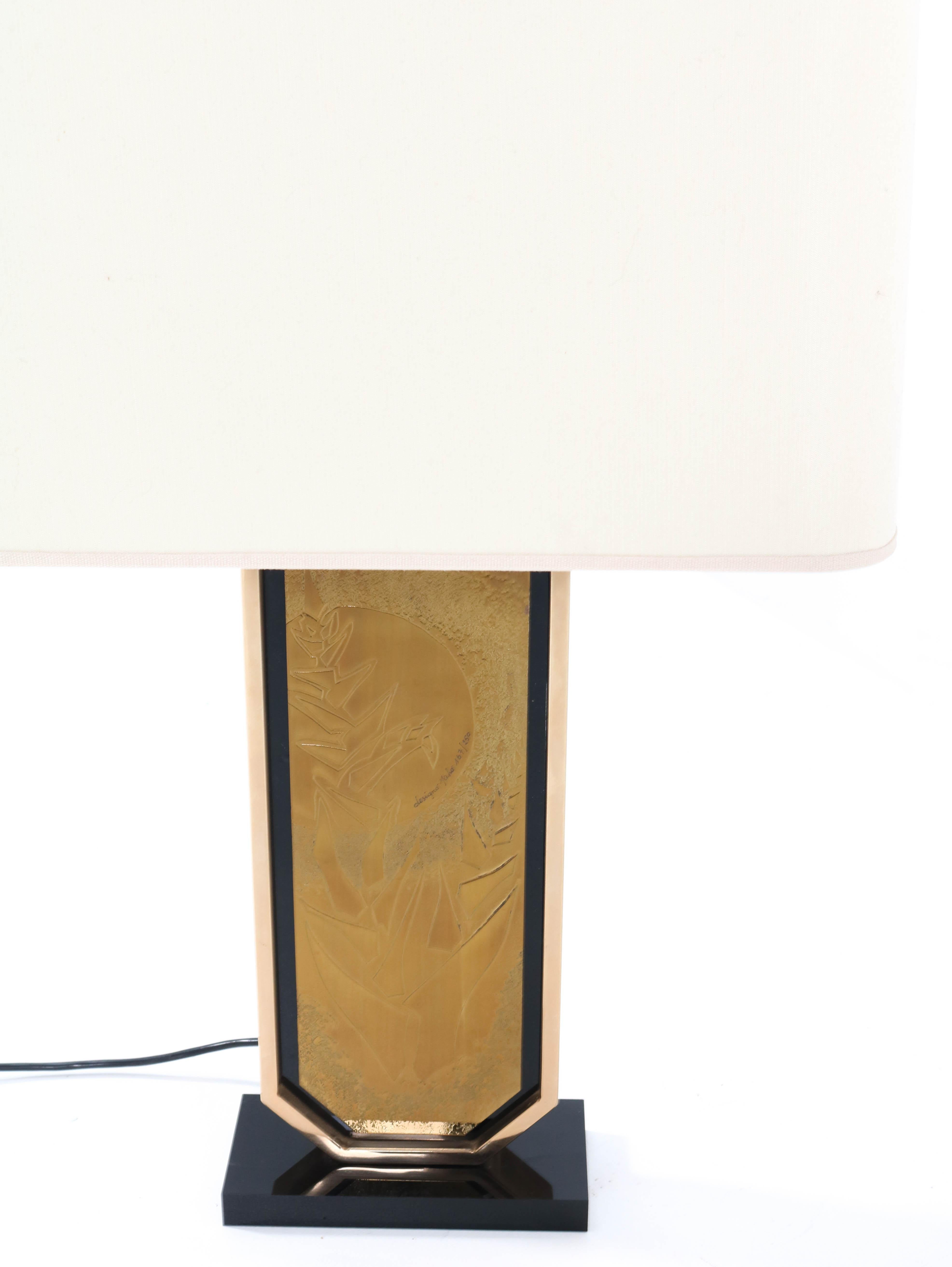 Hollywood Regency Table Lamp by George Mathias for Designo Mahó, 1970s For Sale 2