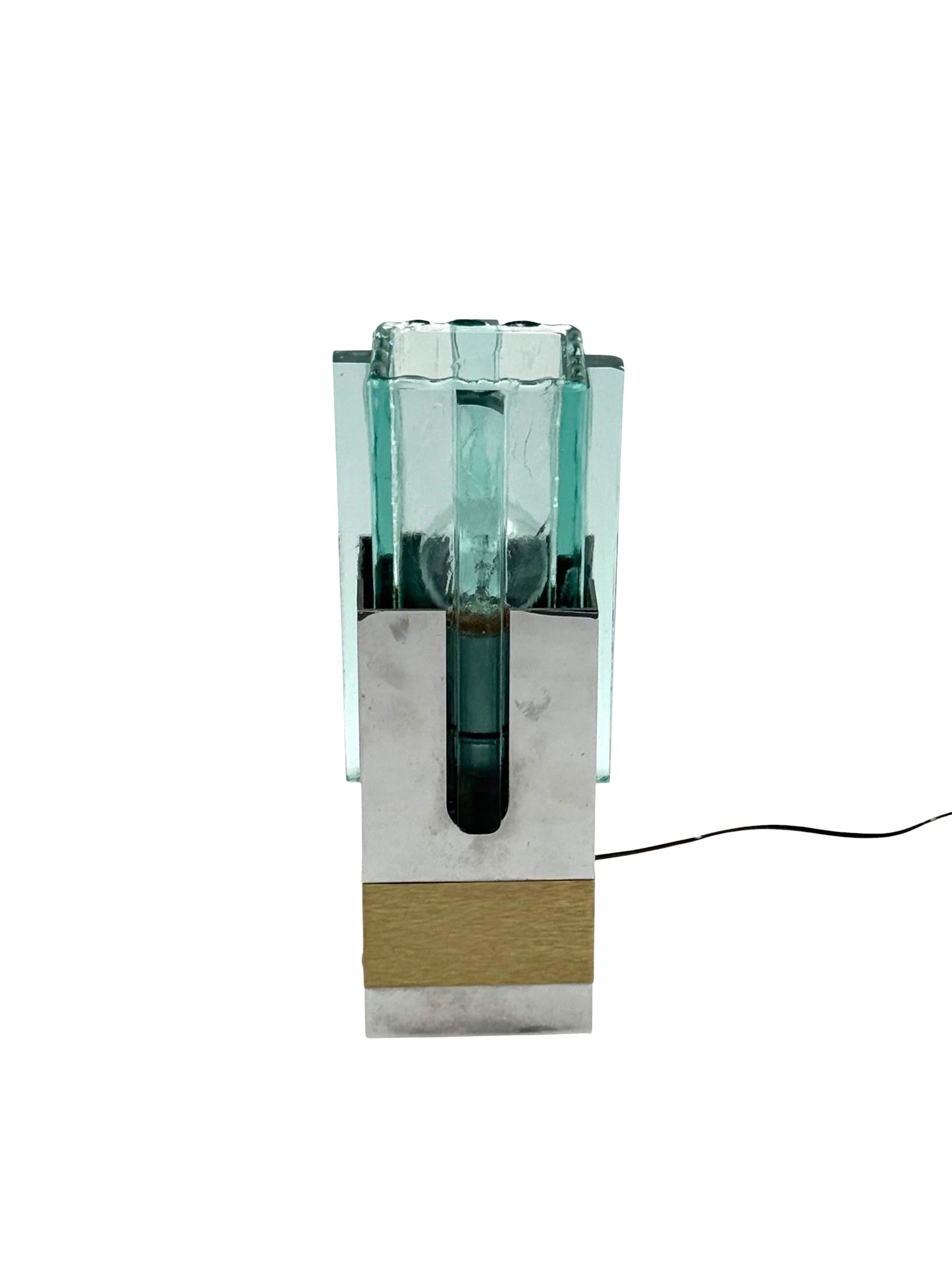 Hollywood regency table lamp, Gaetano Sciolari Italy 1970s For Sale 1