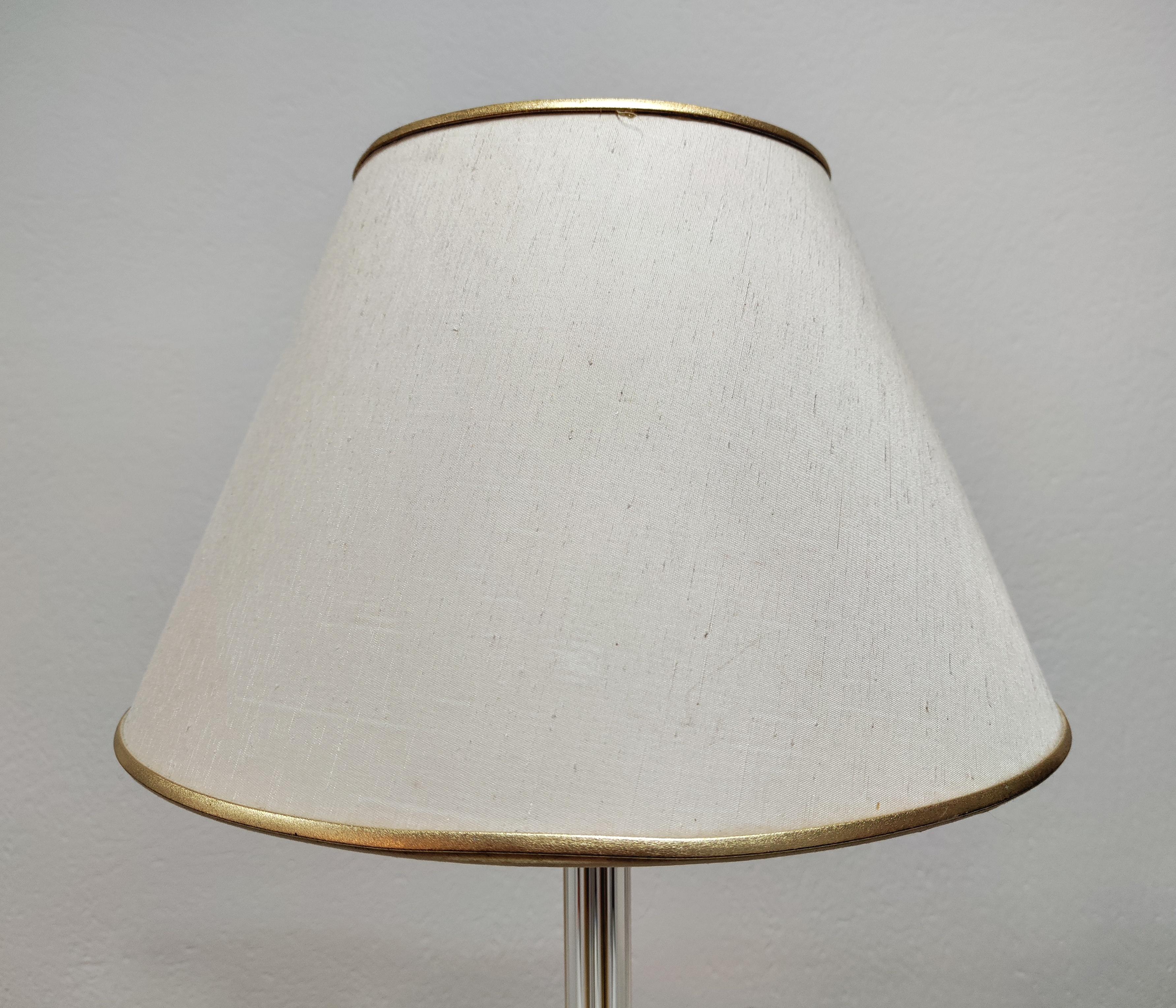 Hollywood Regency Table Lamp in Brass and Lucite, Solken Leuchten, Germany 1970s In Good Condition In Beograd, RS