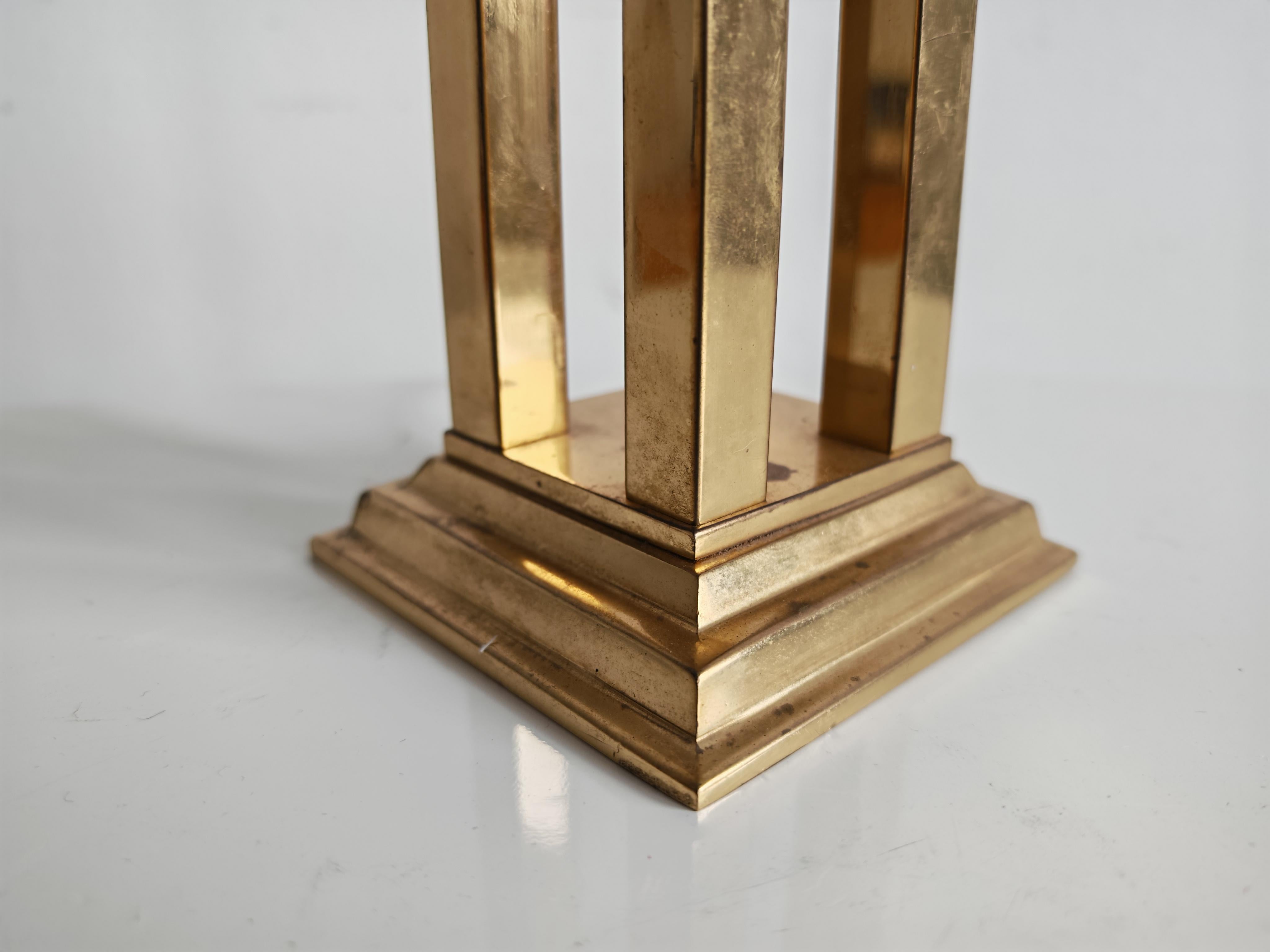 Lámpara de mesa Hollywood Regency de latón dorado al estilo de Willy Rizzo, Italia Años 60 Latón en venta