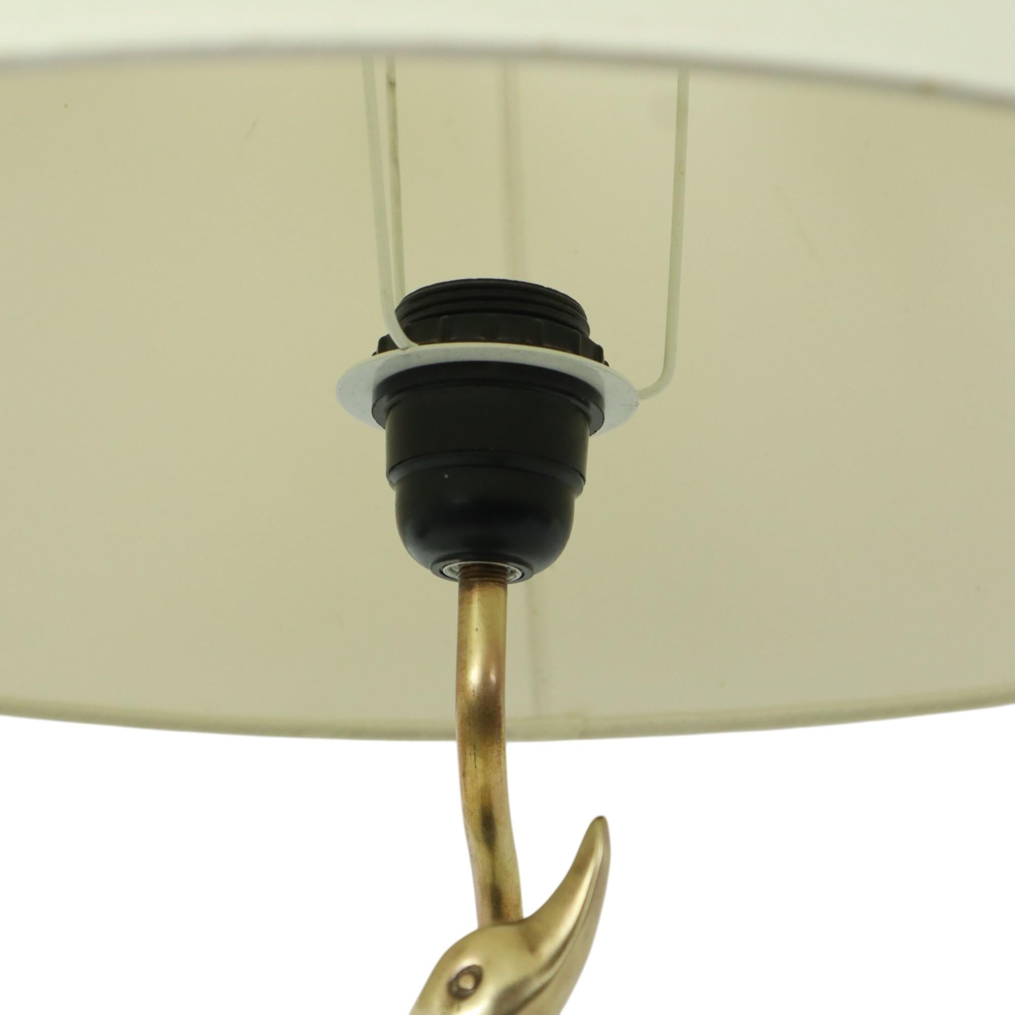 Hollywood Regency Table Lamp Regina Massive Swan Lamp 46cm For Sale 5