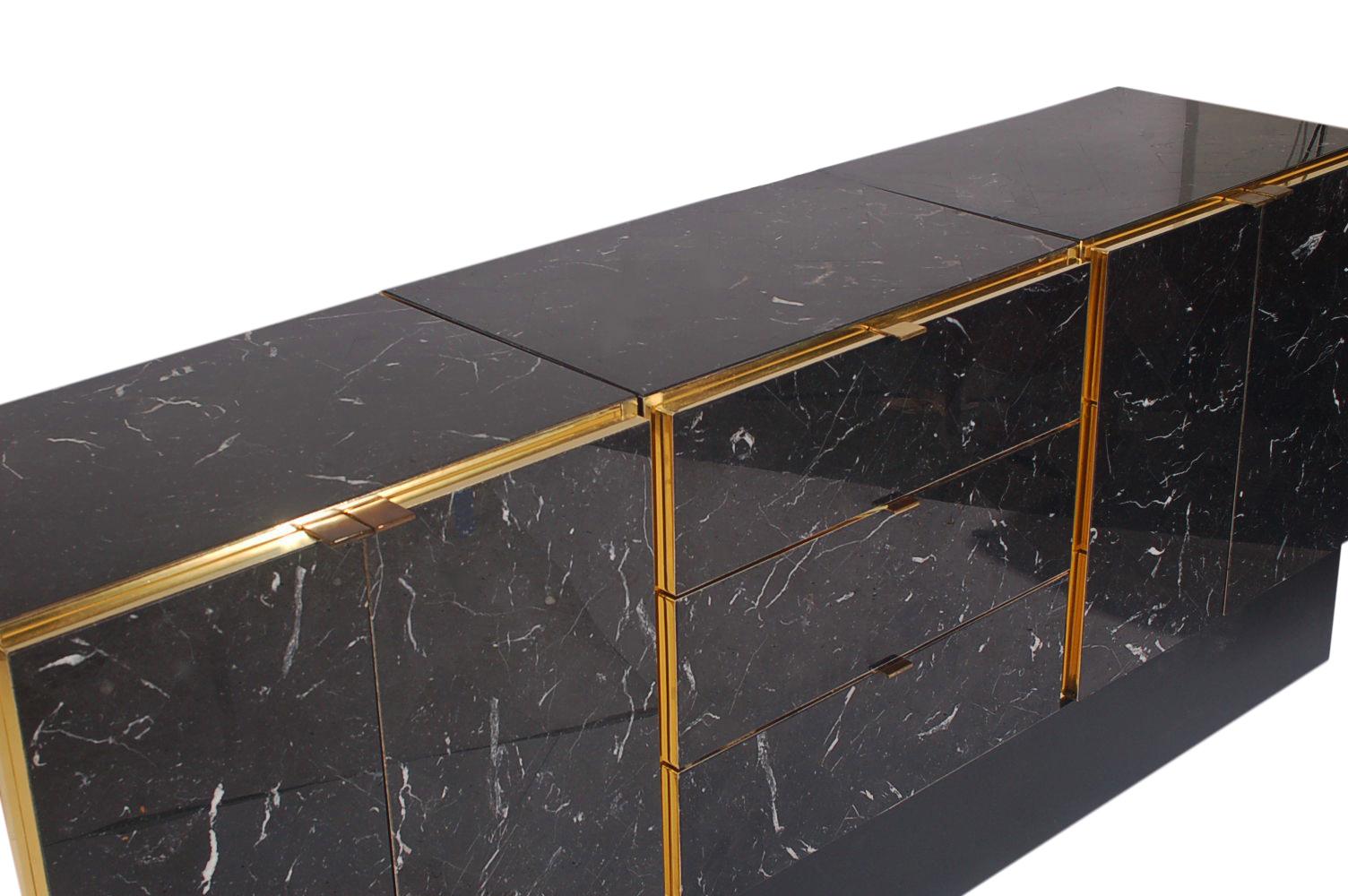 black marble credenza