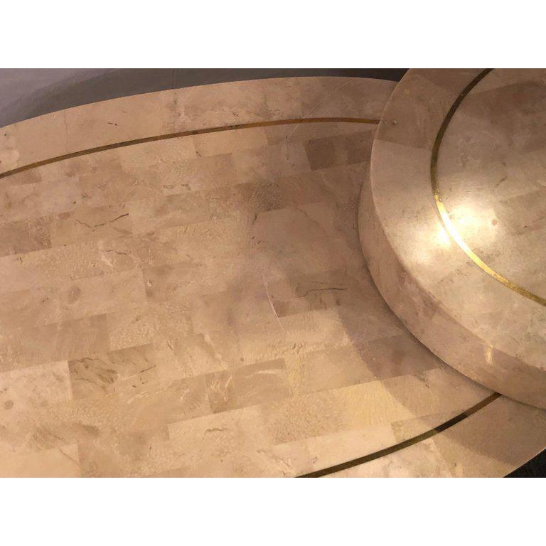 20ième siècle Table basse ou table d'appoint en os tessellé The Modernity en vente